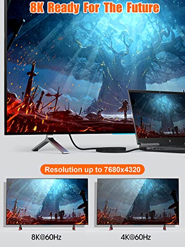 2m USB-C to DisplayPort Cable - 8K/5K/4K