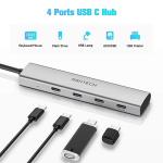 RSHTECH 4-Port USB-C Hub with 10Gbps Speed