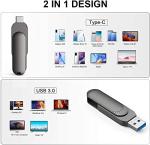 Vansuny 128GB Dual USB-C Flash Drive