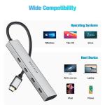 RSHTECH 4-Port USB-C Hub with 10Gbps Speed