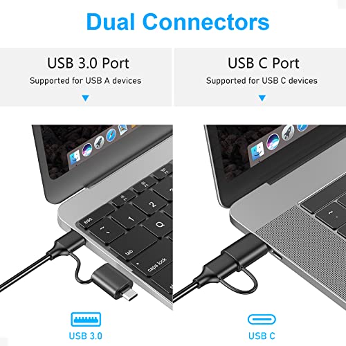 Beikell 4-in-1 USB & USB-C Card Reader