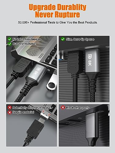 2m USB-C to DisplayPort Cable - 8K/5K/4K