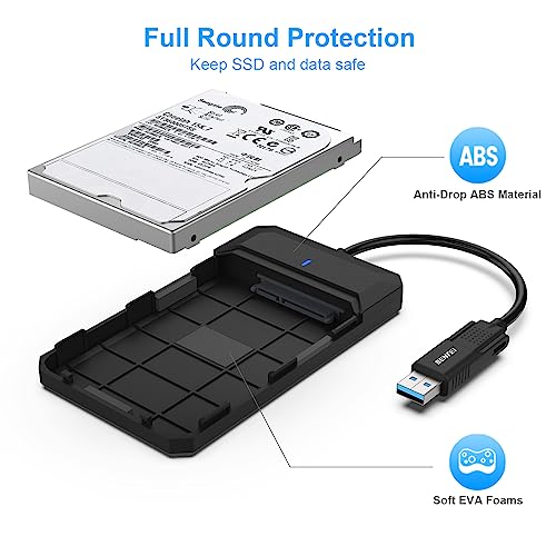 BENFEI Tool-Free USB-C External Hard Drive Enclosure