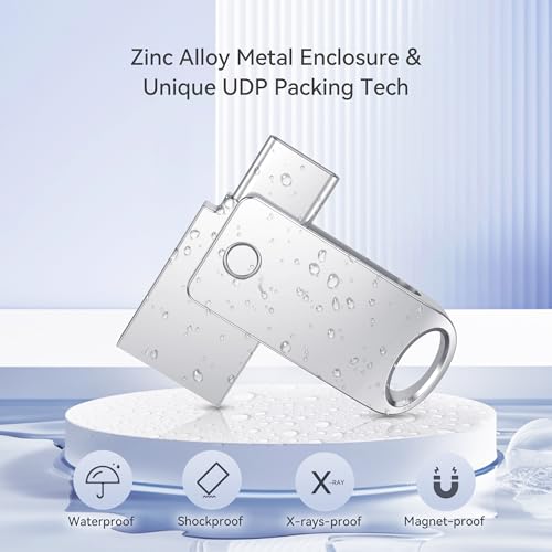 JOIOT 128GB Dual USB-C and USB-A Flash Drive