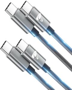 2M USB-C to USB-C Fast Charging Cable 2-Pack
