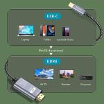 2M USB-C to HDMI Cable 4K@60Hz