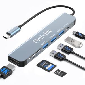 7-in-1 USB-C Hub with HDMI and Card Slots
