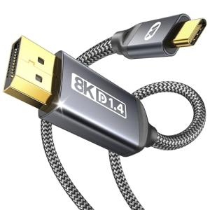 WARRKY 8K USB-C to DisplayPort Cable 1.8M