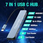 7-in-1 USB-C Hub with HDMI and Card Slots