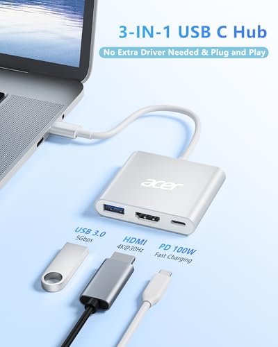 Acer 3-in-1 USB-C Hub with 4K HDMI