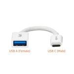 USB-C to USB Adapter Cable, 1 Pack, White