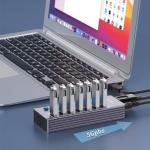 Tccmebius 7-Port USB 3.0 Hub with Switches