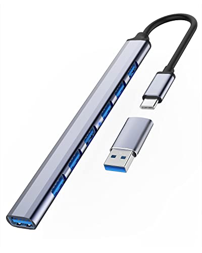 7-Port USB-C Hub with Aluminum Design
