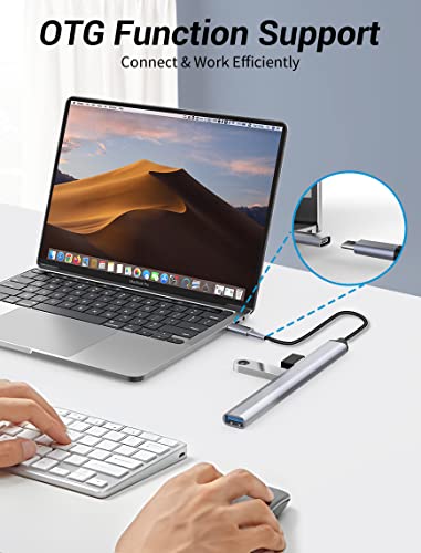 7-Port USB-C Hub with Aluminum Design