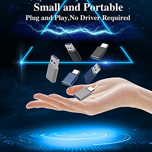 6-Pack USB-C to USB Adapter Set