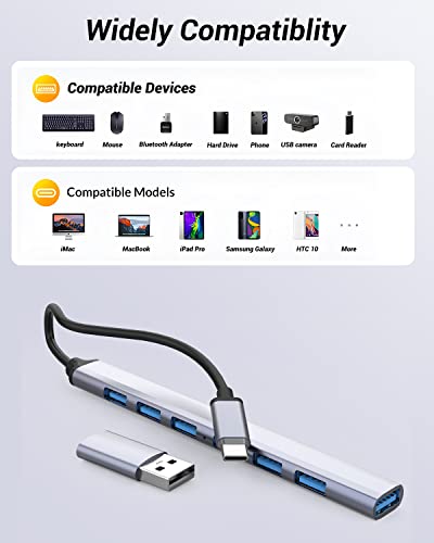 7-Port USB-C Hub with Aluminum Design