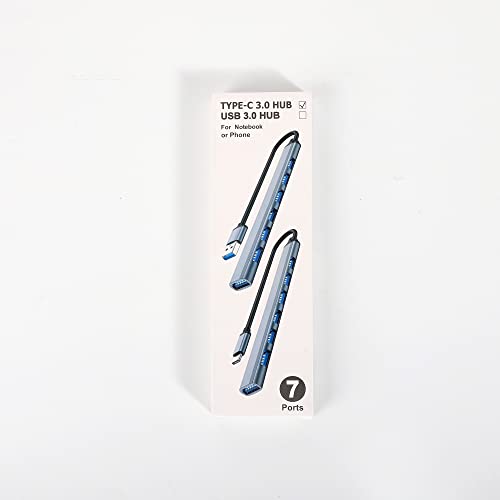 7-Port USB-C Hub with Aluminum Design