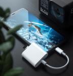 USB C SD Card Reader with Dual Ports