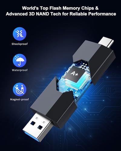 Vansuny 128GB Dual USB C Flash Drive