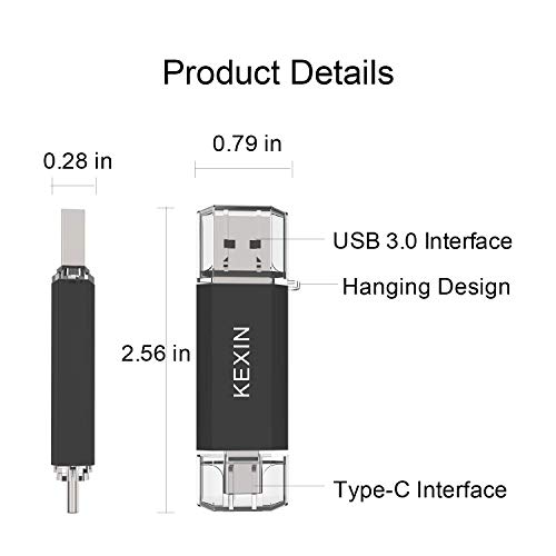 KEXIN 128GB USB C Flash Drive Type-C