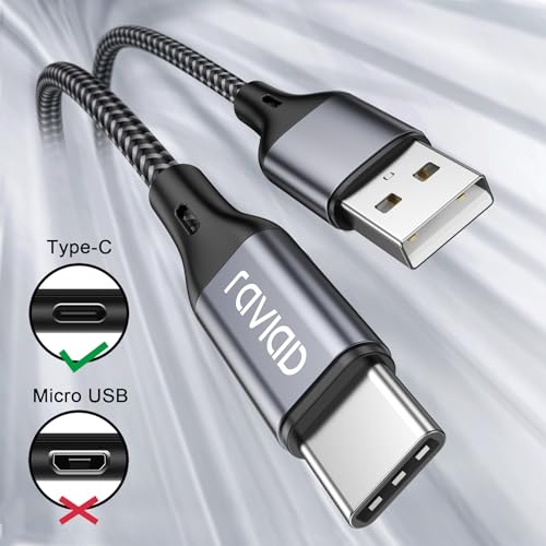 RAVIAD USB-C Fast Charging Cable 3-Pack