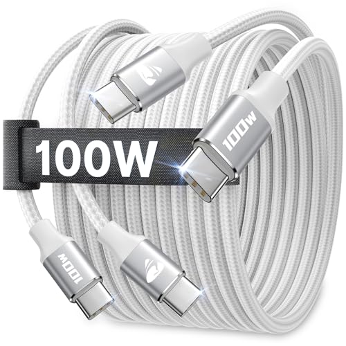 2-Pack 2M USB-C Fast Charging Cable 100W