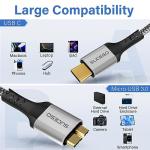 USB C to Micro B Cable 0.5M