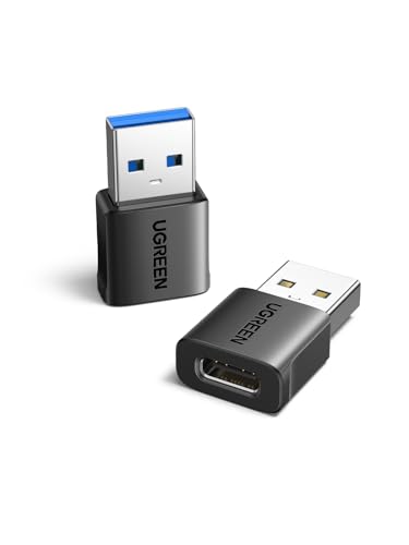 UGREEN 10Gbps USB-C Adapter 2-Pack, Fast Charging