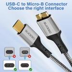 USB C to Micro B Cable 0.5M