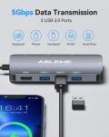 8-in-1 USB C Hub with HDMI and Ethernet