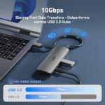 Uni USB C Hub 10Gbps with 4 Ports