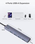 Aceele Aluminum USB-C Hub with 4 Ports