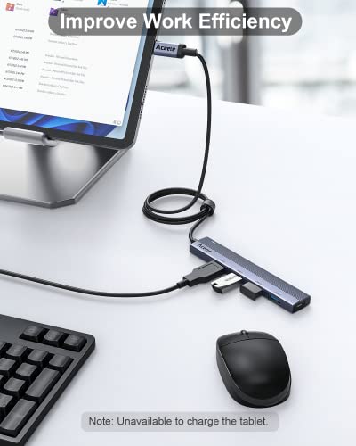 Aceele Aluminum USB-C Hub with 4 Ports