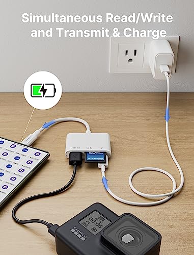 4-in-1 USB C SD Card Reader & Hub