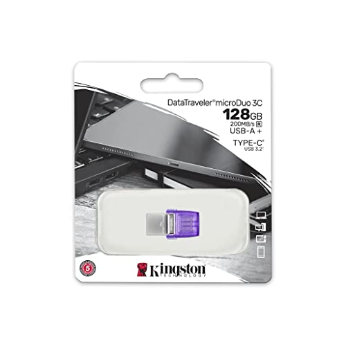 Kingston 256GB DataTraveler USB-C and Type-A Flash Drive