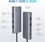 9-in-1 USB-C Hub Adapter for Laptops