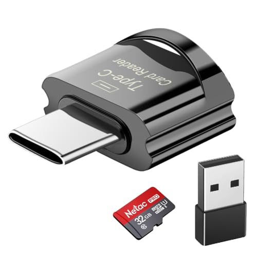 USB-C Micro SD Card Reader with Adapter