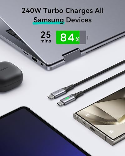 INIU 240W USB C Fast Charging Cable 2-Pack
