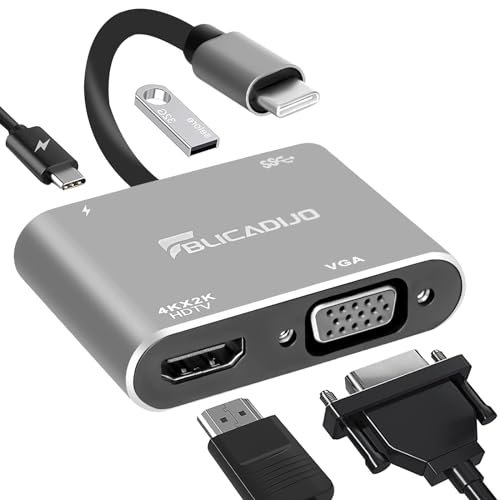 4-in-1 USB-C to HDMI VGA Adapter Hub