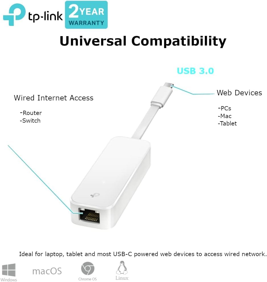 TP-Link USB-C to RJ45 Ethernet Adapter
