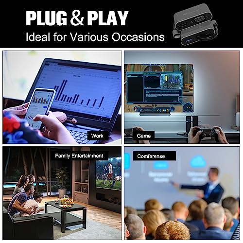 4-in-1 USB-C to HDMI VGA Adapter Hub