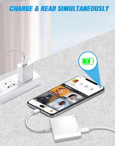 USB-C SD Card Reader with Charging Port