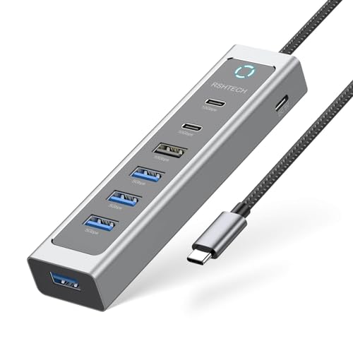 RSHTECH 7-in-1 USB-C Hub with 10Gbps Speed