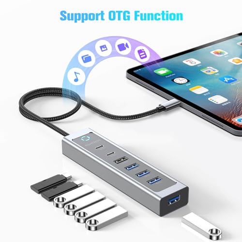 RSHTECH 7-in-1 USB-C Hub with 10Gbps Speed