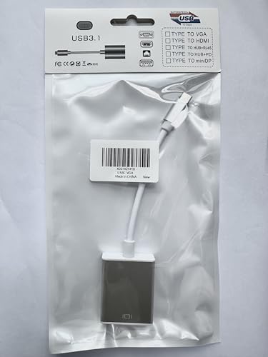 SELIACR USB-C to VGA Adapter for Laptops