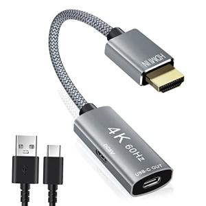 HDMI to USB-C Female Adapter with Charging Cable