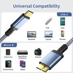 0.5M USB C to USB 3.0 Hard Drive Cable