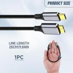 Short USB-C to Micro-B Hard Drive Cable 0.25m