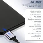 Short USB-C to Micro-B Hard Drive Cable 0.25m