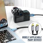 Short USB-C to Micro-B Hard Drive Cable 0.25m